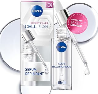 NIVEA Cellular Expert Filler Sérum Repulpant à l'Acide Hyaluronique (1x 15 ml) — Sérum visage enrichi en Micro Acide Hyaluronique pur — Soin Anti Rides Repulpant - Image 1