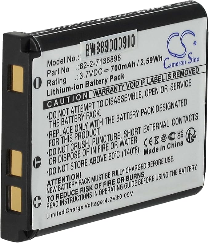 vhbw Battery Compatible with SteelSeries Arctis Nova Pro 61527, Pro Audio Headphones, Wireless Headphones (700mAh, 3.7V, Li-ION) - Image 1