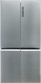 Haier - Réfrigérateur multi-portes CUBE 90 Series 5 HCR5919ENMM - 4 Portes, Total No Frost, MyZone, Humidity Zone, Compresseur Inverter, LED, 908x748x1905 mm, Classe E, New Platinum Inox - Image 1