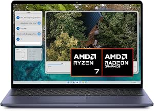 Dell Inspiron 16 5645 Laptop, AMD Ryzen 7-8840U Processor, 16" FHD+ Display, 16GB RAM, 1TB SSD, AMD UMA Graphics, Windows 11 Home - French AZERTY Backlit Keyboard, Indigo - Image 1
