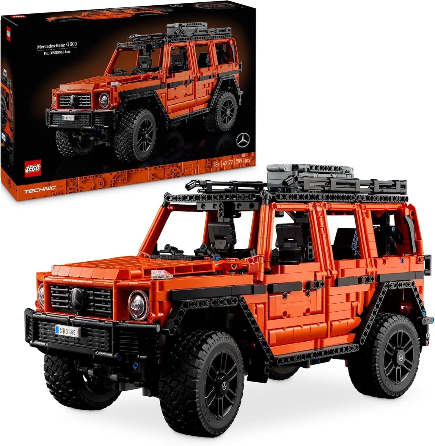 LEGO Technic Mercedes-Benz G 500 PROFESSIONAL Line - Maquette Voiture à Construire pour Adultes - Modèle de Classe G - Idée Cadeau pour les Passionnés de 4x4 et Véhicules de Luxe à Collectionner 42177