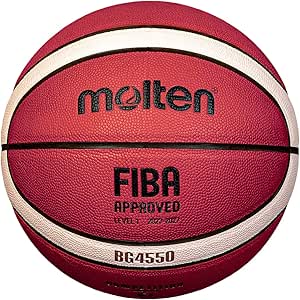 Molten B6G4550-DBB Premium PU Leather Basketball 12 Squares Size 6 - Image 1