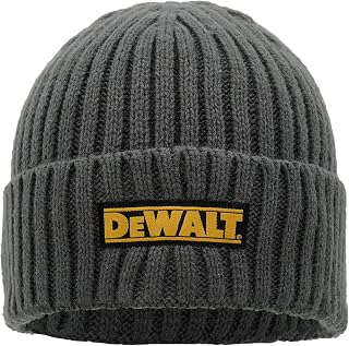 DEWALT Grey Knitted Beanie Hat - Image 1
