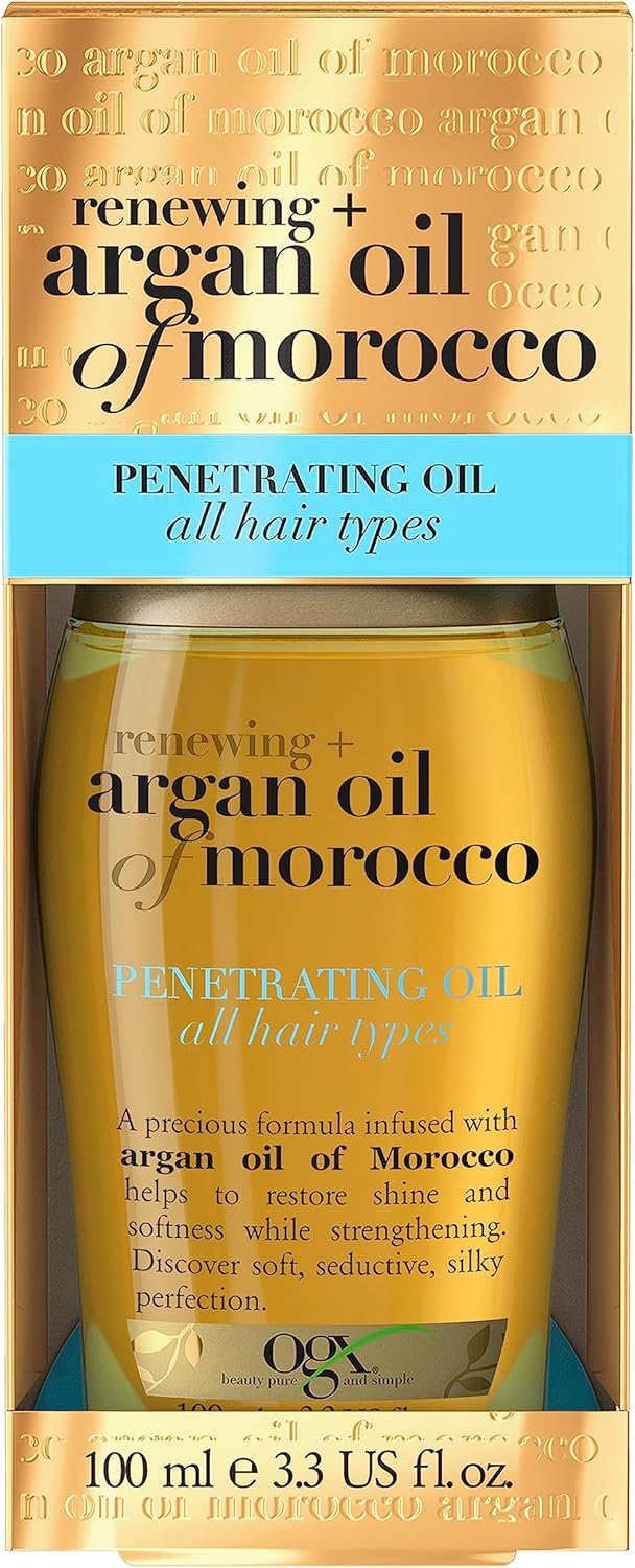 Ogx Huile d'argan du Maroc pénétrante, pour tous types de cheveux, 100 ml - Image 1