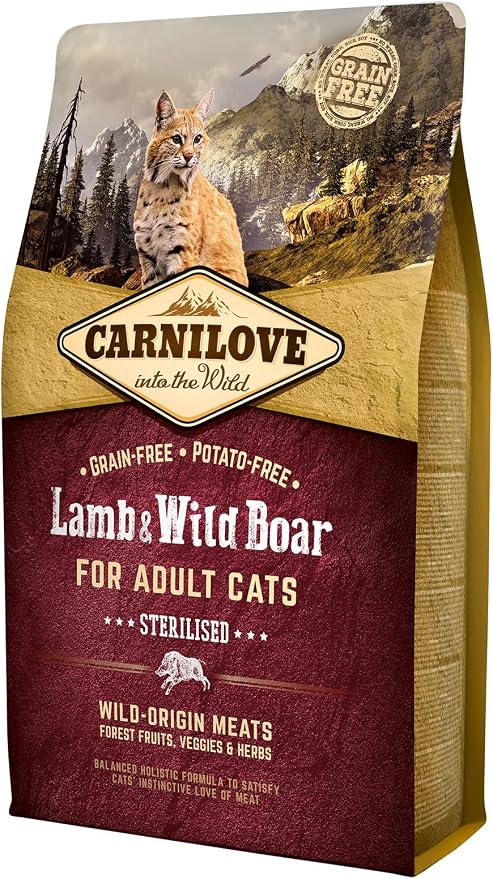 Carnilove - Complete food for Sterilized Cat Lamb/Boar - 2 kg - Image 1