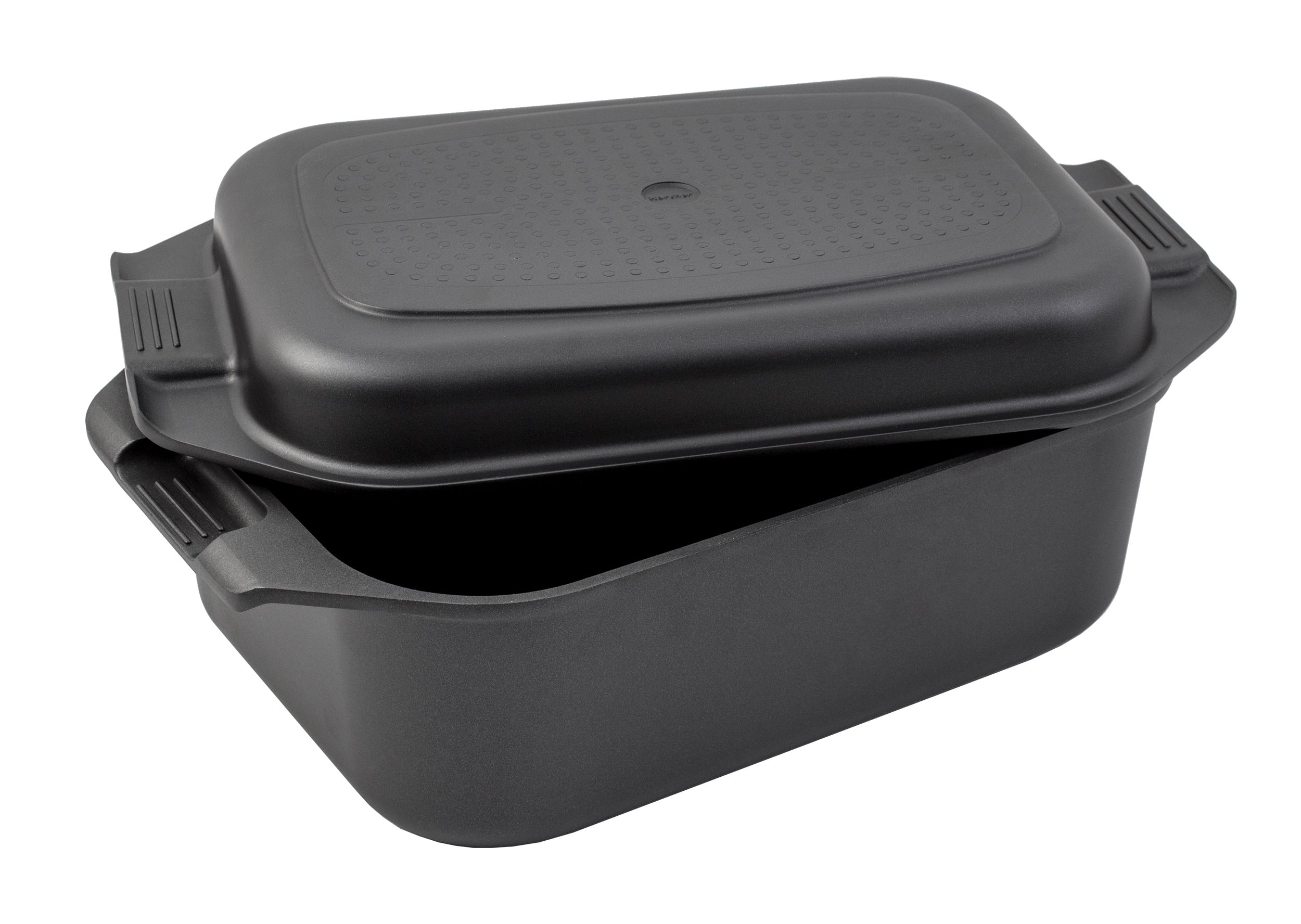 Karcher 2-in-1 Cast Aluminium Induction Sauté Pan with Lid/Cooking Dish, 8.7 Litre, 41.5 x 25.5 cm - Image 1