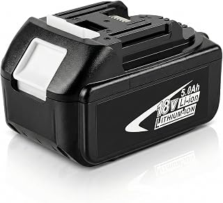 Batterie de Remplacement 5,0 Ah pour Makita 18V BL1860 BL1820 BL1830B BL1840B BL1850B BL1815B BL1835B LXT400 Li-ION LXT Batterie avec indicateur LED pour Tous Les Outils électriques Makita 18V - Image 1