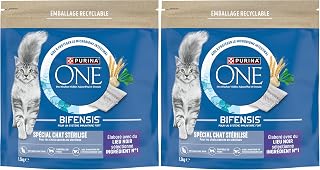 PURINA ONE SPÉCIAL Chat STÉRILISÉ Croquettes Lieu Noir 1,5kg (Lot de 2) - Image 1