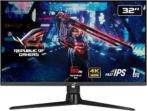ASUS PC Gaming Screen, Black, 32" 4K 160Hz HDMI 2.1 - Image 1