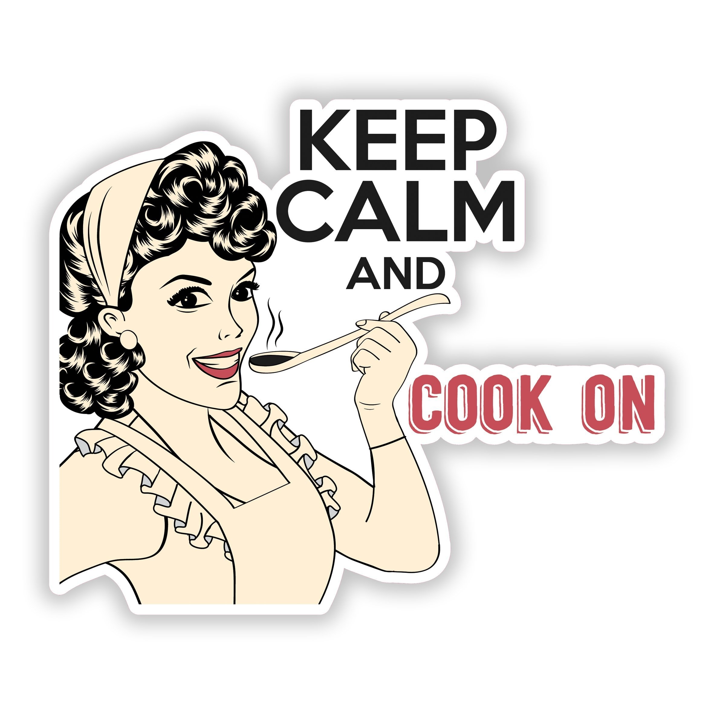Instant Pot Stickers - Keep Calm and Cook On - Kitchen Stickers - Pressure cooker stickers - Image 1