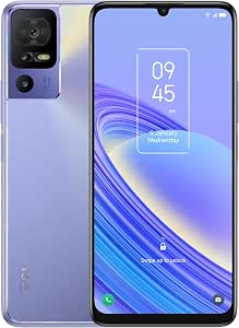 TCL 40SE Mobile Phone 6GB RAM 256GB ROM, Android 13 Smartphone, 6.75 Inch Screen, Dual SIM, 50MP Triple Camera, NFC Cell Phone, 5010 mAh, with Wired Headphones, No Charger, Purple - Image 1