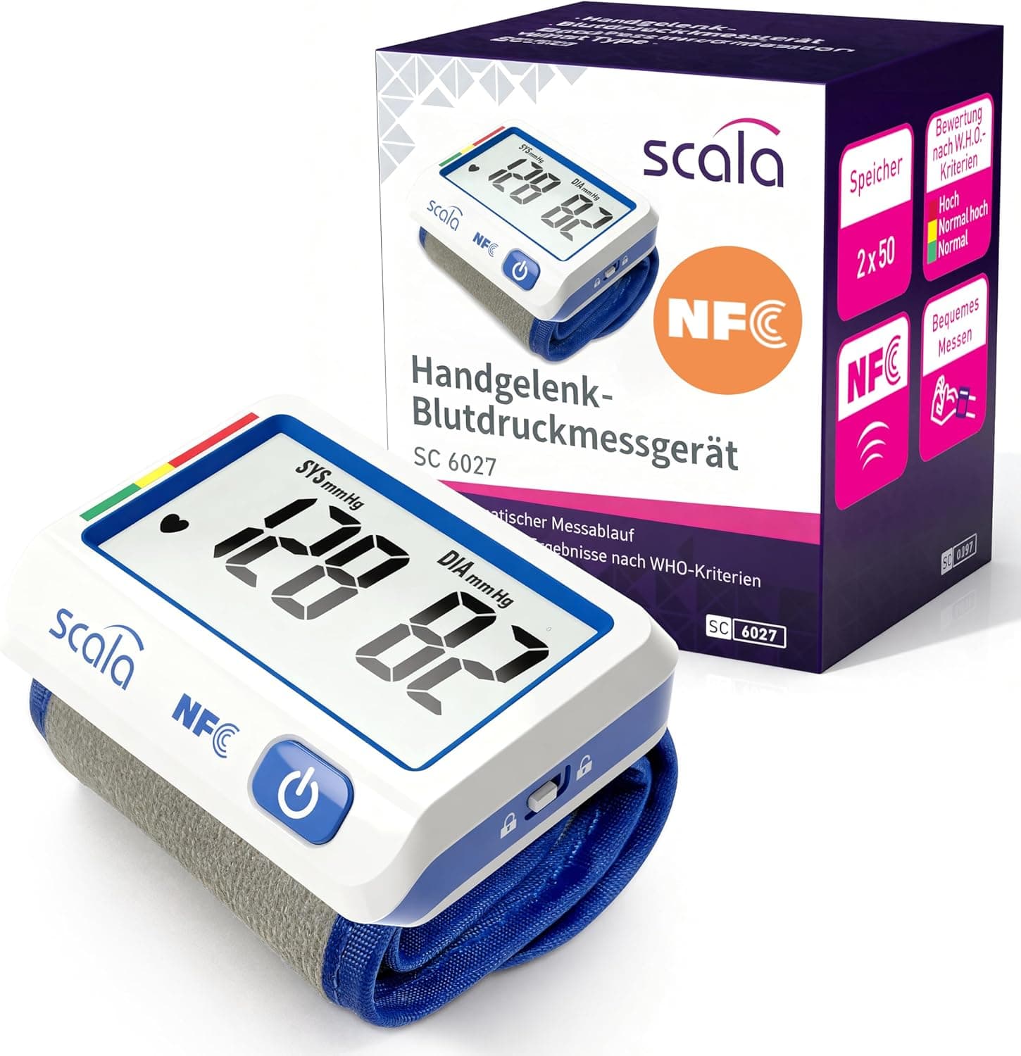 Scala SC 6027 NFC Wrist Blood Pressure Monitor 60270