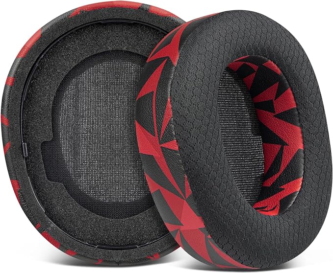 SOULWIT Foam Cushion Pads for Steelseries Arctis Nova Pro Wireless Headphones, Earpads with Durable Mesh Fabric and High Density Foam for Sound Insulation, Thickness Added - Image 1