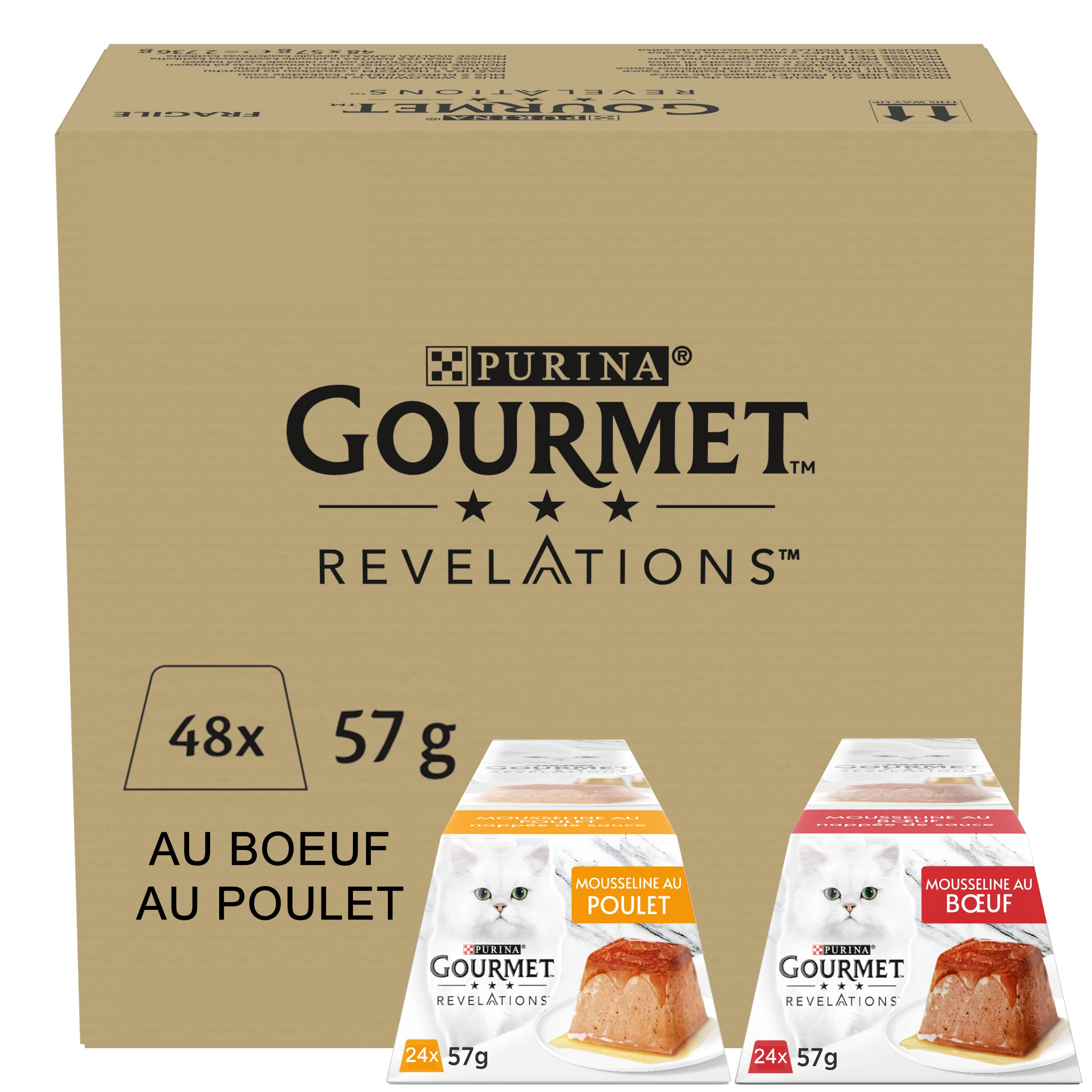 GOURMET REVELATIONS Muslin Chicken Beef 48x57g - Image 1