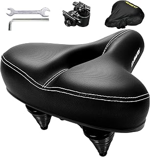DAWAY C30 Selle de vélo surdimensionnée Confortable - Compatible avec Les vélos Peloton, d'exercice, de Montagne ou de Route, Remplacement de Selle de vélo Extra Large pour Homme Femme Confort - Image 1