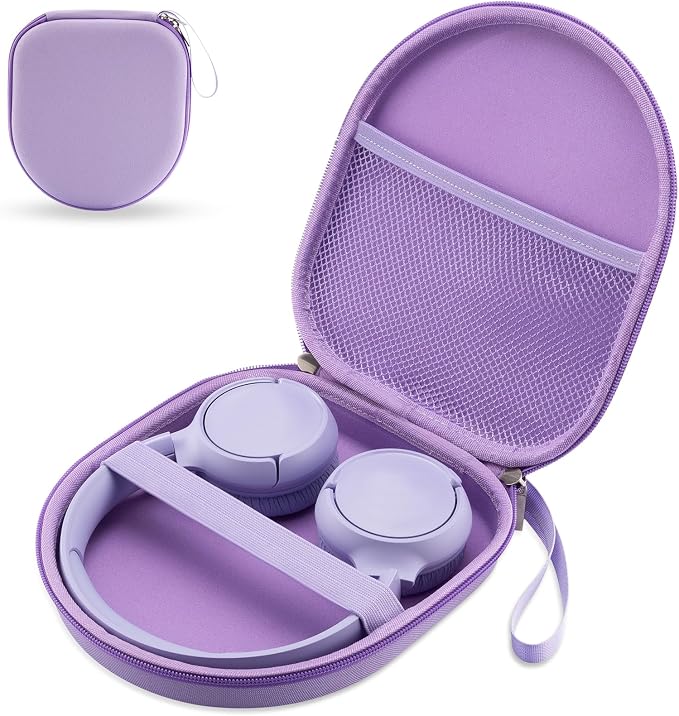 Case Compatible with JBL Tune 510BT 520BT 500 720 BT 770 NC 760 NC, Sony WH-CH520 WH-CH720N, Wireless Noise Reduction Headphones, Portable Travel Headphone Case, Purple - Image 1