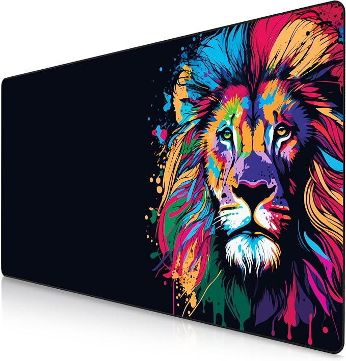 TITANWOLF XXL Gaming Mouse Pad, 1200 x 600 mm, Mouse Pad Mat, Extra Large Fabric Office Gamer Pad, Non-Slip Base, High Precision and Speed, for Roccat Razer Logitech Mouse Keyboards - Image 1