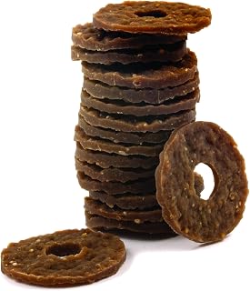 PetSafe Anneaux de Friandises en Peau de Bœuf pour Jouet Busy Buddy pour Chien, 16 Anneaux par Sachet, Taille C - Image 1