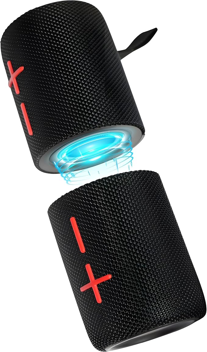 CYBORIS Powerful 5.3 Bluetooth Speaker, Portable 2-in-1 Dual Speaker, 20W Powerful Sound, 24H Battery Life, 360° Surround Sound Separable, TWS Pairing, IPX6 Waterproof, for Outdoor/Party/Travel - Image 1