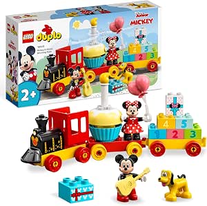 LEGO 10941 DUPLO Disney Le Train d’Anniversaire de Mickey et Minnie Jouet pour Enfant de 2 ans et plus avec Train et Figurines - Image 1
