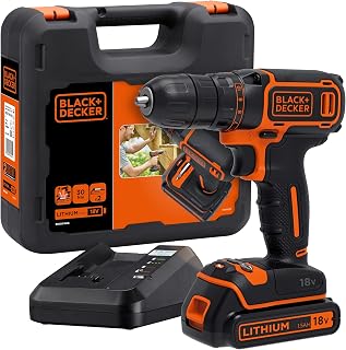 Unisex - Adults Cordless Drill Driver - Charger Included - Comes in a Box - Compact and Lightweight, Case, 1 Battery - Image 1