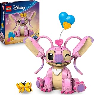 LEGO ǀ Disney Angel - Jouet de Construction Lilo & Stitch dès 9 Ans - Figurine en Briques avec 3 Ballons en Cœur & Un Papillon - Décoration Intérieure - Cadeau pour Fille, Garçon ou Adulte 43257 - Image 1