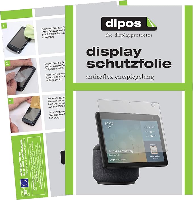 dipos I 2 x Screen Protector Films Matte Compatible with Amazon Echo Show 10 (3. Generation) - Image 1