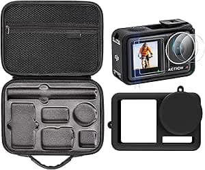 DJI DJI Osmo Action 4 Accessories Kit 3 in 1 with Screen Protector, Case, Silicone Protective Case, Multi-Scenario Action Camera Accessory Kit