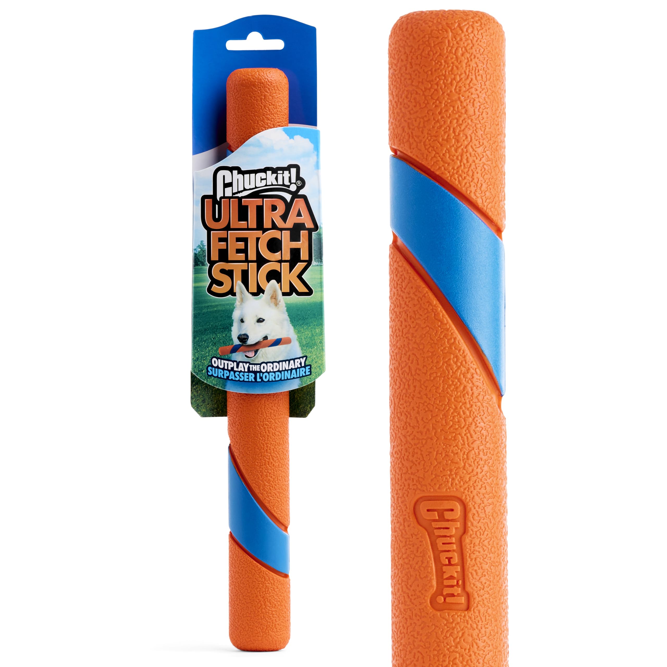 Chuckit! Ultra Fetch Stick - Dog Chase & Chew Stick - Ideal Toy for Object Report Games - Sturdy Rubber - Strengthens Complicity - One Size - Image 1