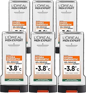 L'Oréal Men Expert Hydra Energetic Gel Douche Extreme Sport -3.8°c Sensation de Fraîcheur - Lot de 6 x 300ml - Image 1