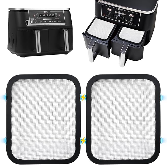 2 x Air Fryer Ninja 9.5 L Foodi Max Dual Zone AF400EU & AF451EU Magnetic Reusable Accessories Air Fryer for Ninja Effective Protection of Heating Spiral - Image 1