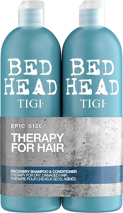Bed Head by TIGI - Shampoo and Conditioner Pack - Professional Hair Repair Care - Dry and Damaged Hair - 2 x 750 ml - Image 1