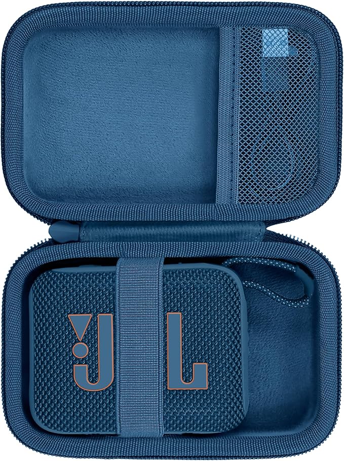 co2CREA Hard Travel Case Cover for JBL GO 3/4 Portable Bluetooth Speaker (Box Only), Black / White, Modern - Image 1