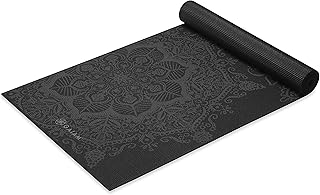 Yogamatte Premium Print Extra Dicke Anti-Rutsch-Trainingsmatte for all Arten von Yoga, Pilates & Boden-Workouts, Mitternachts-Mandala, 6 mm - Image 1