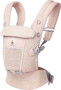 Ergobaby Adapt Baby Carrier for Newborns, from Birth, Ergonomic 3 Position SoftFlex Mesh Baby Carrier for Belly and Back Carrier, Pink Quartz - Image 1