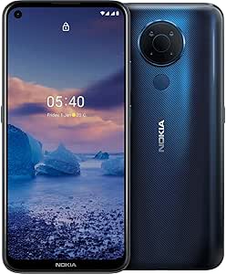 Nokia Smartphone 5.4 with 4G, Dual SIM, 6.39 Inch HD+, 128 GB, 4 GB RAM, Quad Camera, Android 11, 4500 mAh Battery, Blue (Italian Version) - Image 1