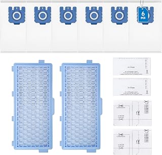 Vacuum Cleaner Bag for Miele GN 3D Complete C3 C2 C1 Classic C1 Dust Bag Replacement for Miele Vacuum Cleaners S2000, S5000 and S8000 Series with 6 Filters Accessories 9917730 (Filters+Bag) - Image 1
