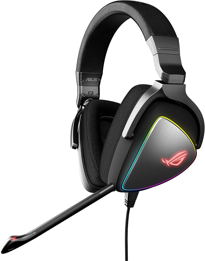 ASUS ROG Delta - RGB Gaming Headset with Four Hi-Res DACs from ESS (USB-C Connector for PC, Consoles and Mobile Devices, AURA Sync RGB) - Image 1