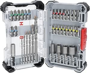 Bosch 35 x CYL-3 Drill Bit Set and Extra Hard Screwdriver Bits 35 Pieces (197 x 110.5 mm, Professional Accessory Rotary Drills/Screwdrivers)