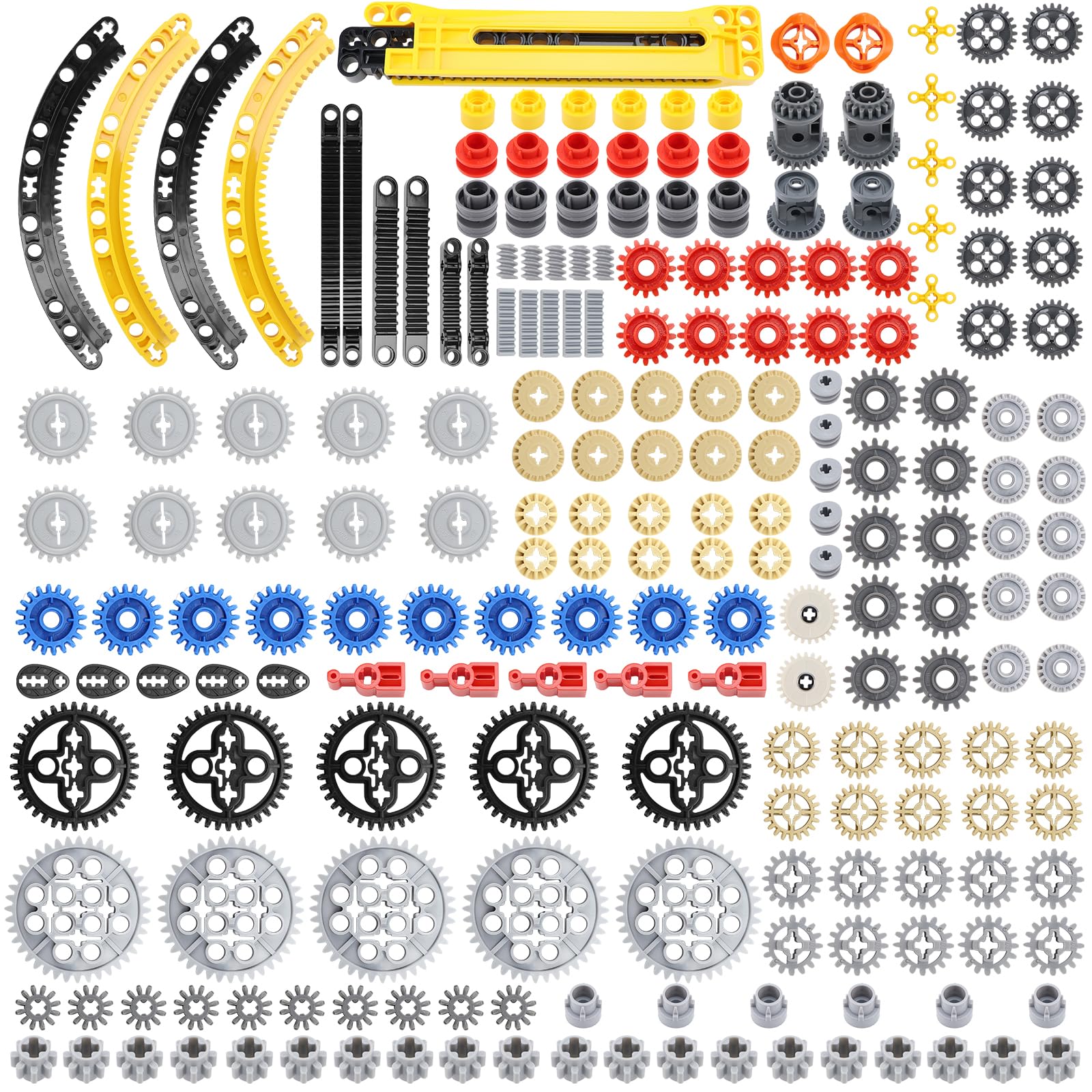 Technic Parts for Lego 213 Pieces Gearbox Gear and Axle Parts DIY Technic Vehicle Parts Compatible with Consumer Brands on the Market - Image 1