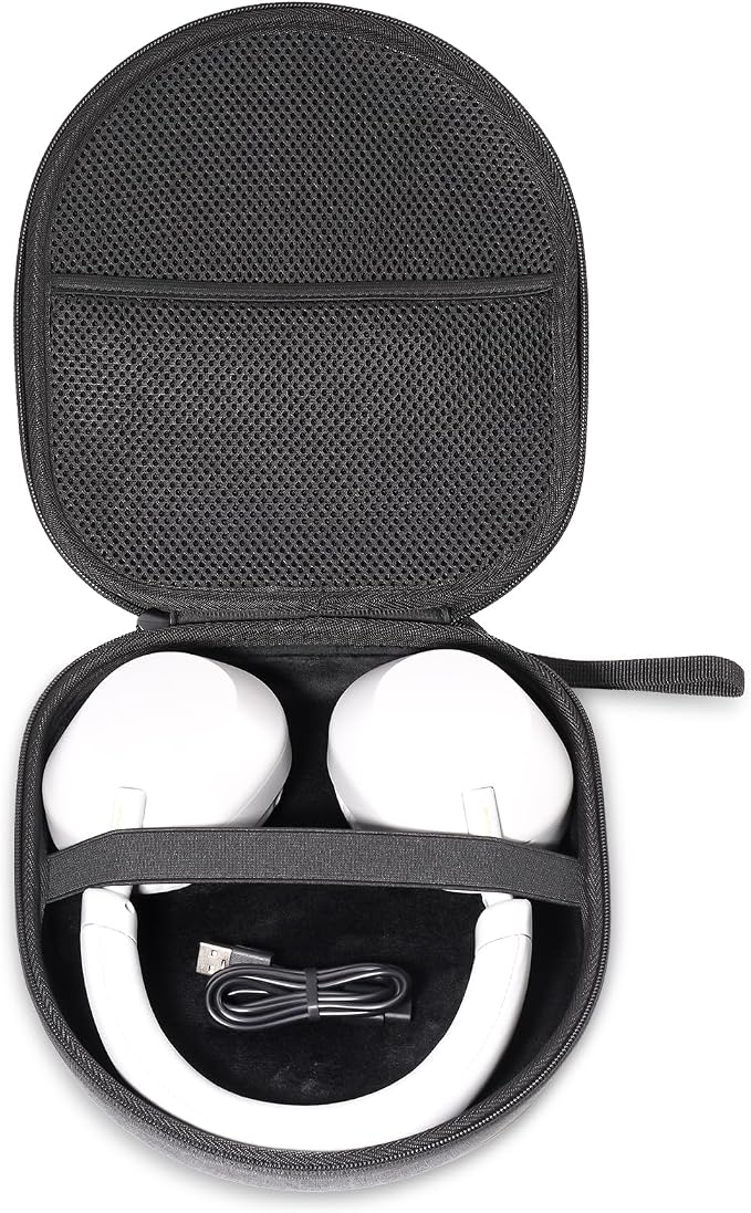 ProCase Case for JBL Tune 520BT 510BT 720BT 760NC 770NC/ JBL Live 770NC/ JBL T500BLK/ BERIBES/Bose QuietComfort SC/Soundcore Q20i Headphones Universal Carrying Case – Black - Image 1