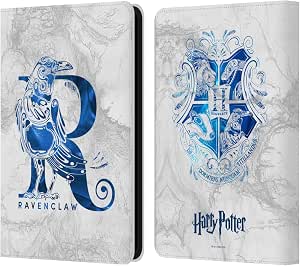 Head Case Designs sous Licence Officielle Harry Potter Ravenclaw Aguamenti Deathly Hallows IX Étui Portefeuille en Cuir Compatible avec Amazon Kindle 11th Gen 6in 2022 - Image 1
