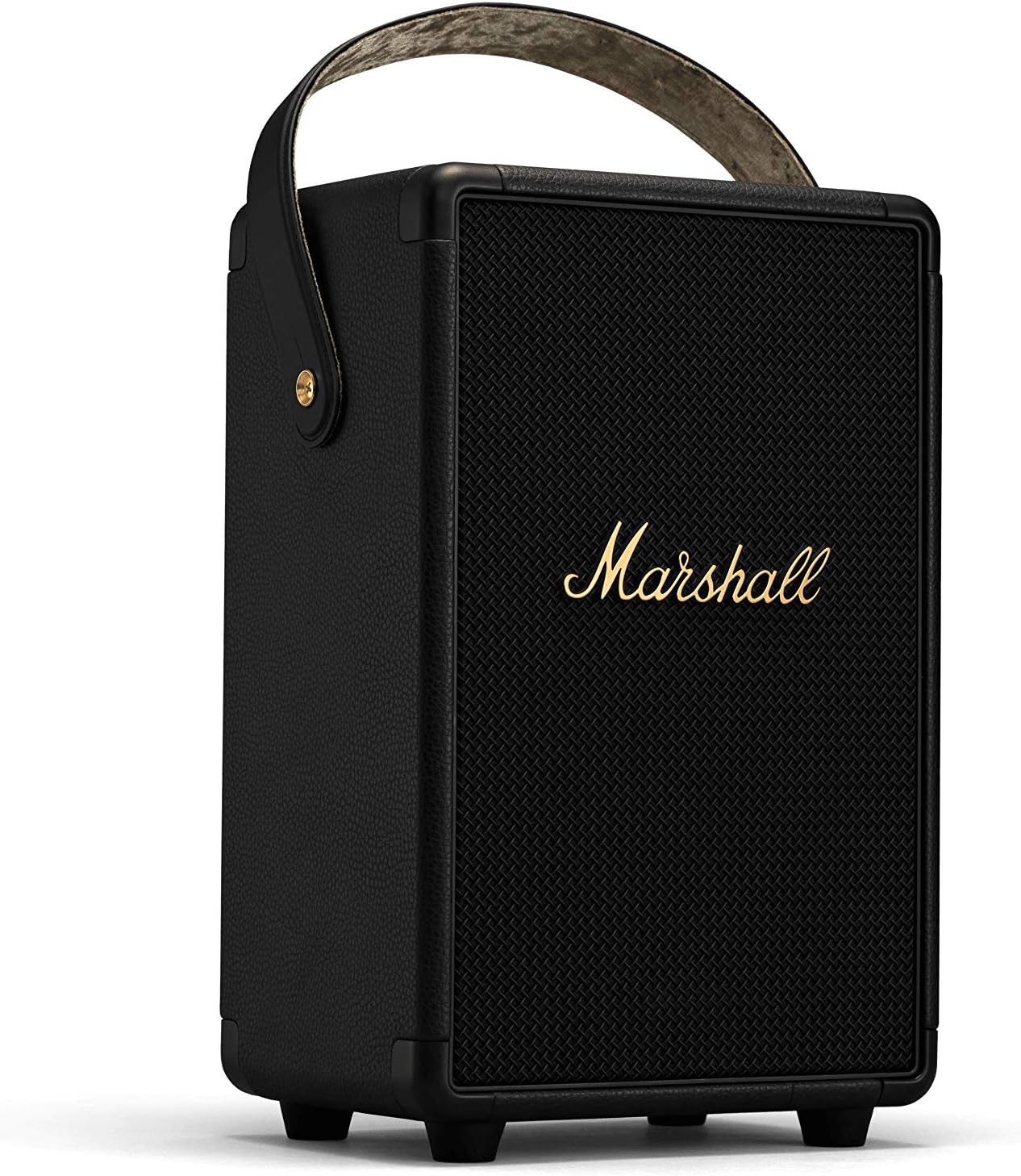 Marshall Tufton Haut-parleur de fête Bluetooth portable d'extérieur, résistant à l'eau IPX2 - Noir et laiton - Image 1