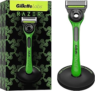 Labs With Exfoliating Bar, Limited Edition Razer, Gillette Men's Shaver, 1 Handle - 1 Blade, With Premium Magnetic Base - Image 1
