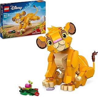 LEGO Disney Simba, Le Bébé du Roi Lion, Jouet de Construction pour Enfants, Figurine à Construire, Jouet d'Activité et de Développement pour Les Garçons et Les Filles dès 6 Ans 43243 - Image 1