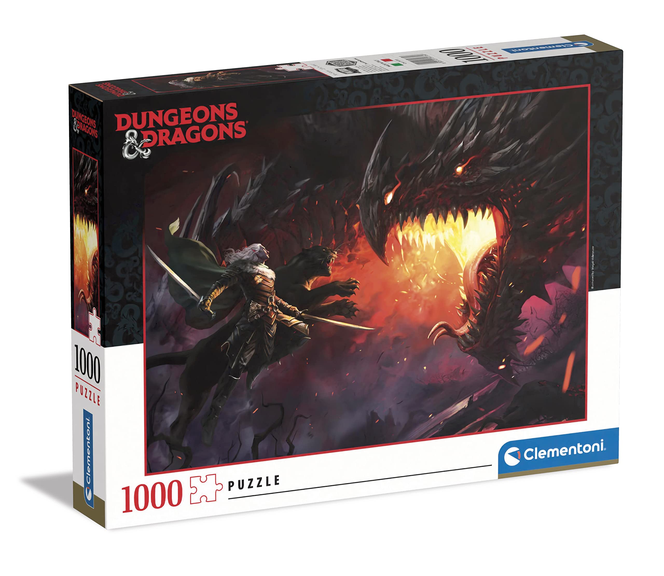 Clementoni Dungeons & Dragons-1000 Pieces-Puzzle, Entertainment for Adults-Made in Italy, 39735 - Image 1