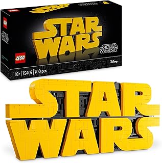 LEGO Star Wars Logo De Star Wars en Briques - Set De Construction Collector DIY - Maquette De Symbole Iconique De La Culture Pop - Décoration Maison Ou Bureau - Cadeau pour Adulte Ou Adolescent 75407 - Image 1