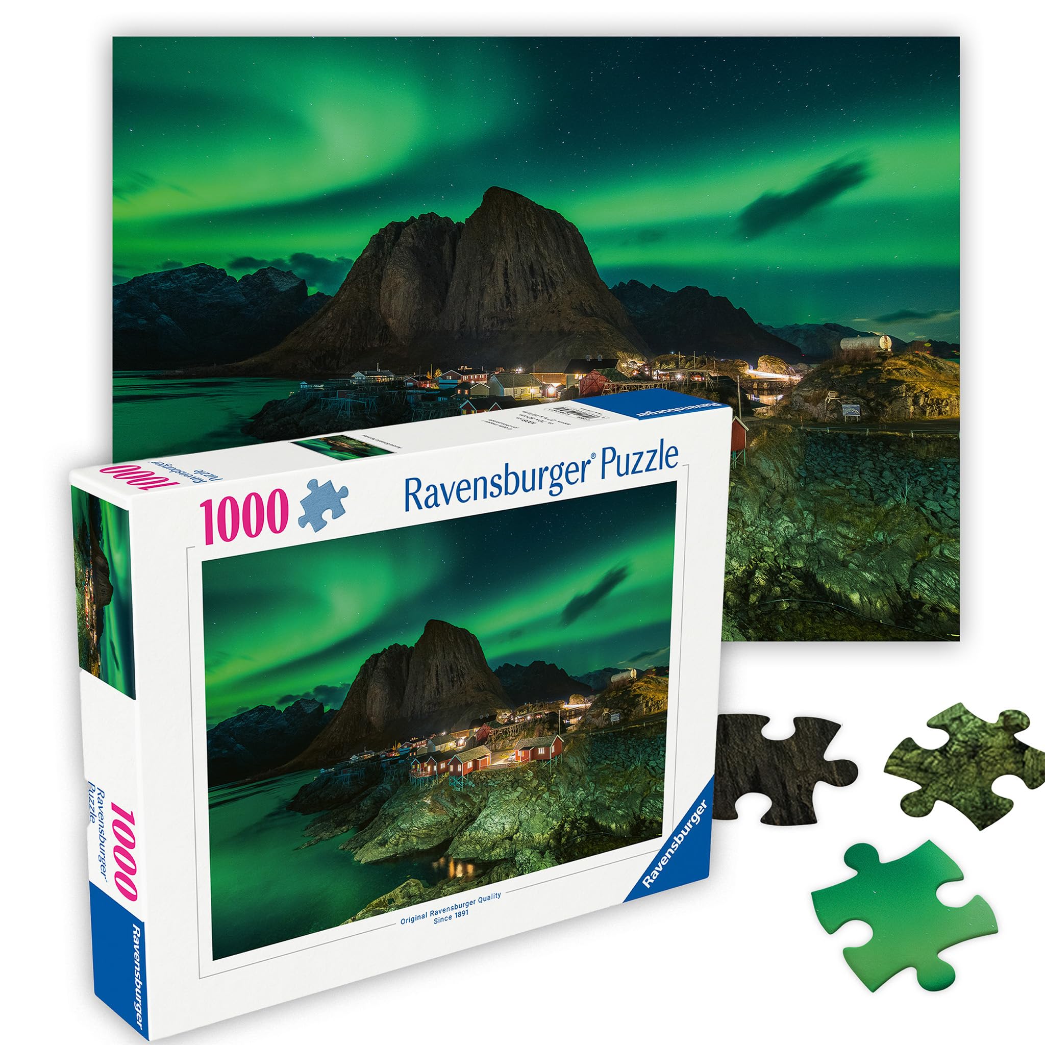 Ravensburger - Norway Aurora Borealis Puzzle - 1000 Piece Landscape Puzzle - 12000357 - Image 1