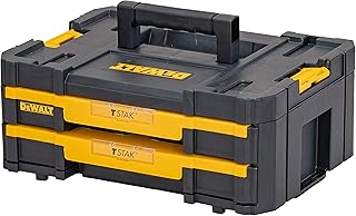 DEWALT - Mallette de transport - composé d'une caisse de rangement vide - possède 2 tiroirs et 1 diviseur - capacité de charge maximale de 7,5 kg - DWST1-70706 - Image 1
