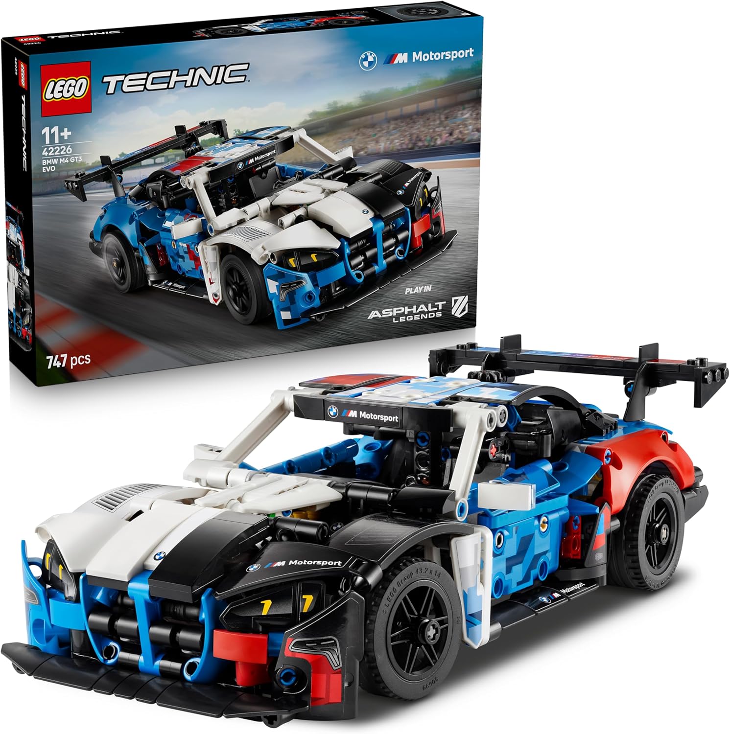 LEGO Technic Voiture de Course BMW M4 GT3 Evo - Jouet - Maquette avec Moteur V6, Direction & Portes Ouvrantes - Cadeau Gaming pour Garçon dès 11 Ans ou Ado Fan de Sport Automobile 42226 - Image 1